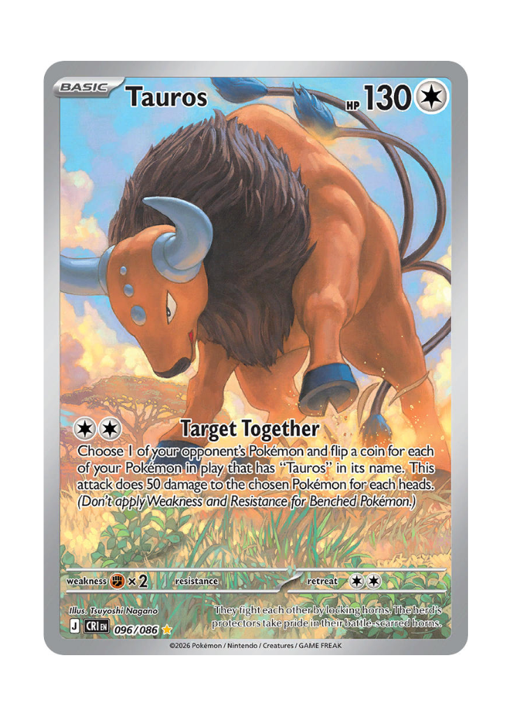 Chaos Rising: Tauros Illustration Rare - 096/086