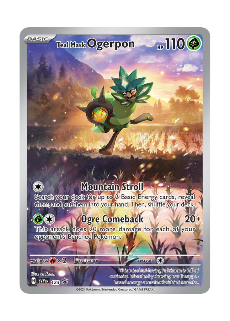 Scarlet & Violet Promos: Teal Mask Ogerpon - 123