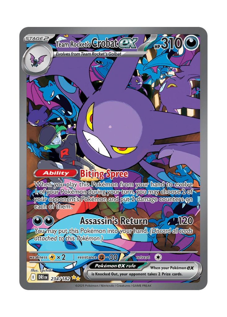 Destined Rivals: Team Rocket's Crobat ex Special Illustration Rare - 234/182