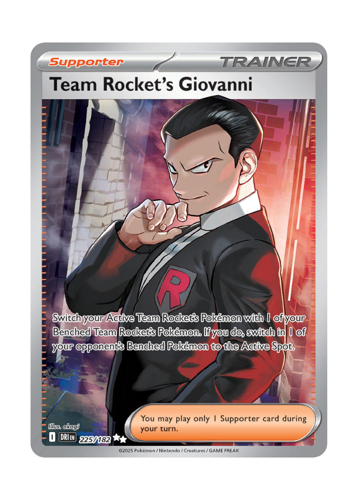 team rocket pokemon chase cards Destined Rivals: Team Rocket's Giovanni Full Art