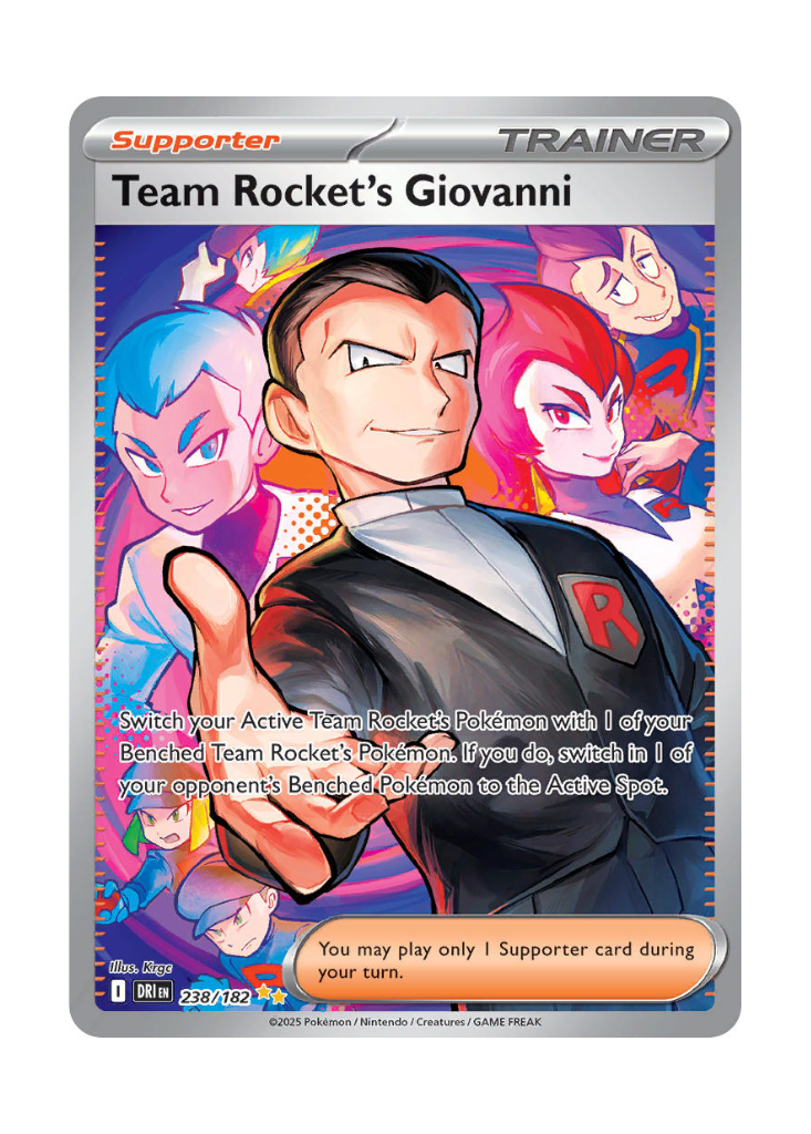 Destined Rivals: Team Rocket's Giovanni Special Illustration Rare - 238/182
