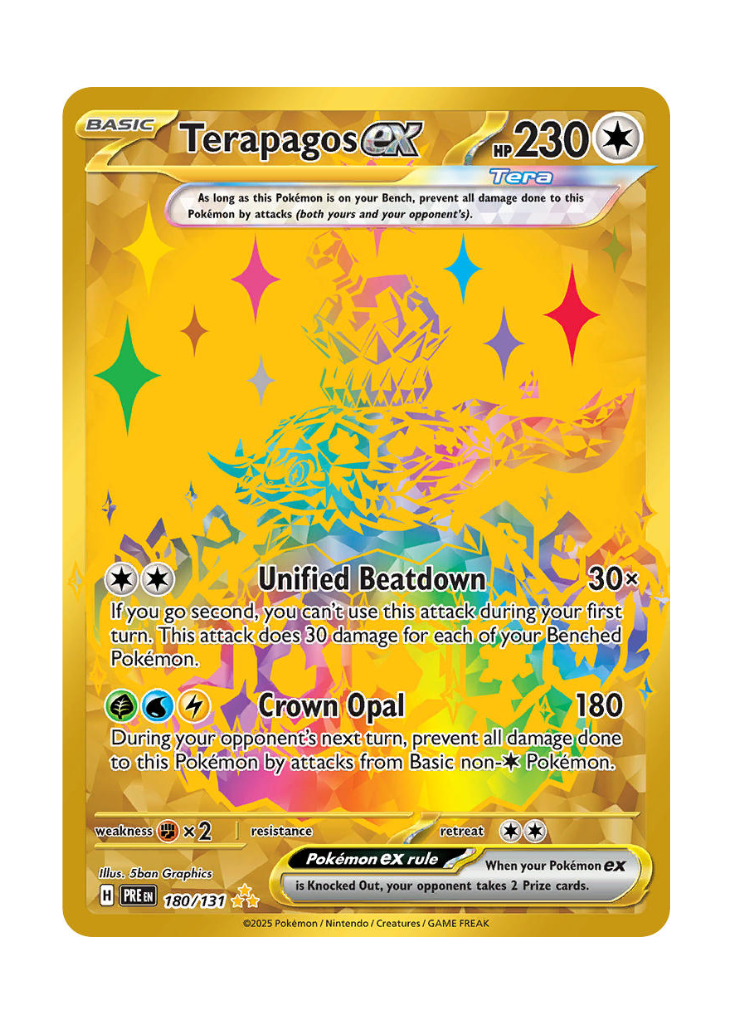 Prismatic Evolutions: Terapagos ex Hyper Rare - 180/131