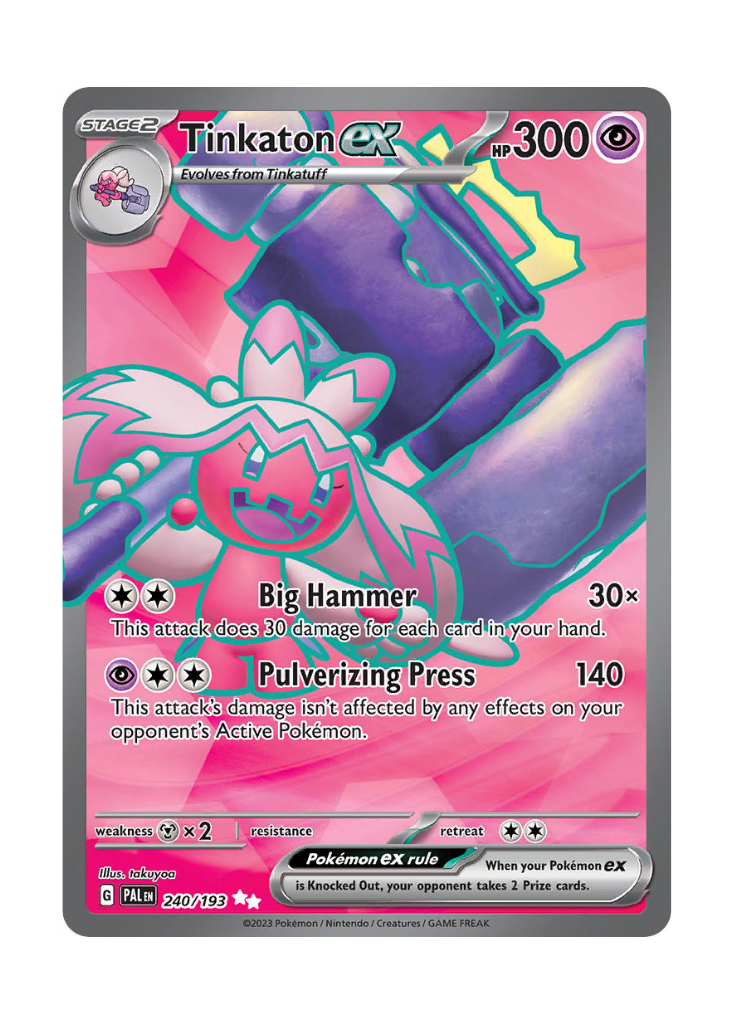 Paldea Evolved: Tinkaton ex Full Art - 240/193