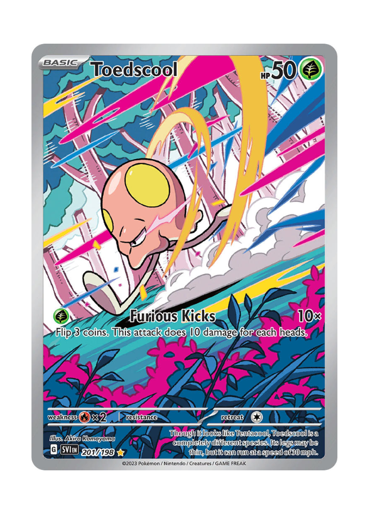 Scarlet & Violet: Toedscool Illustration Rare - 201/198