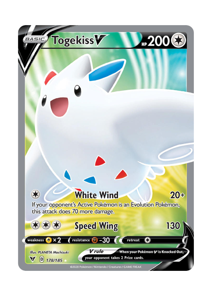 Vivid Voltage: Togekiss V Full Art - 178/185