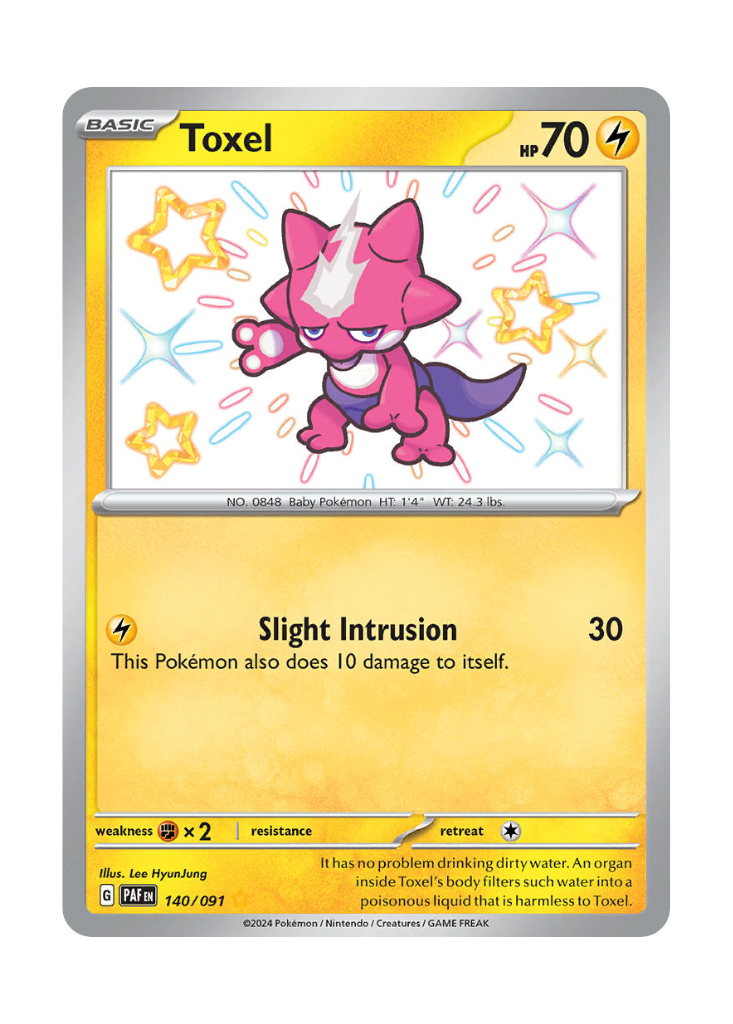 Paldean Fates: Toxel Shiny Rare - 140/091
