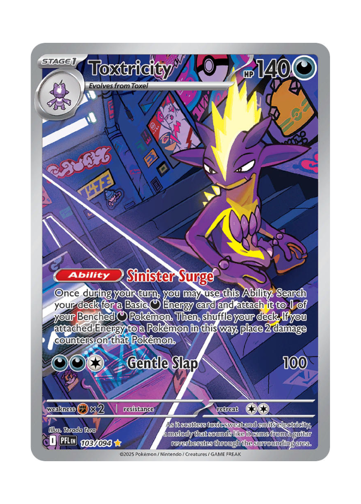 Phantasmal Flames: Toxtricity Illustration Rare - 103/094
