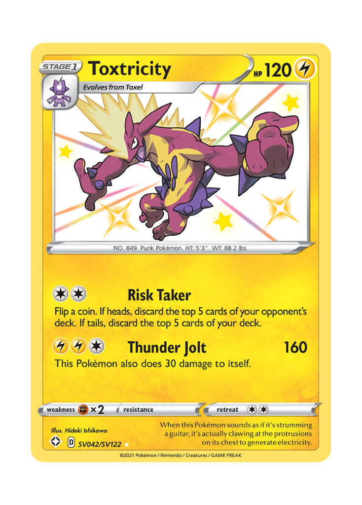 Shining Fates: Toxtricity Shiny Rare - SV042/SV122