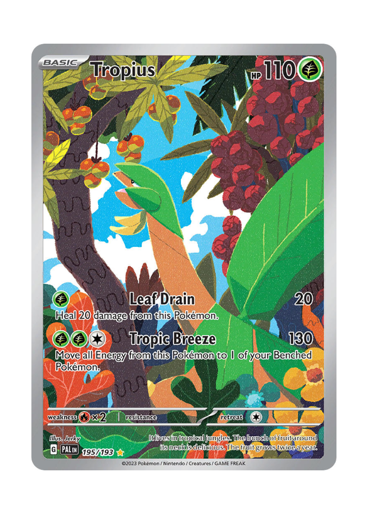 Paldea Evolved: Tropius Illustration Rare - 195/193