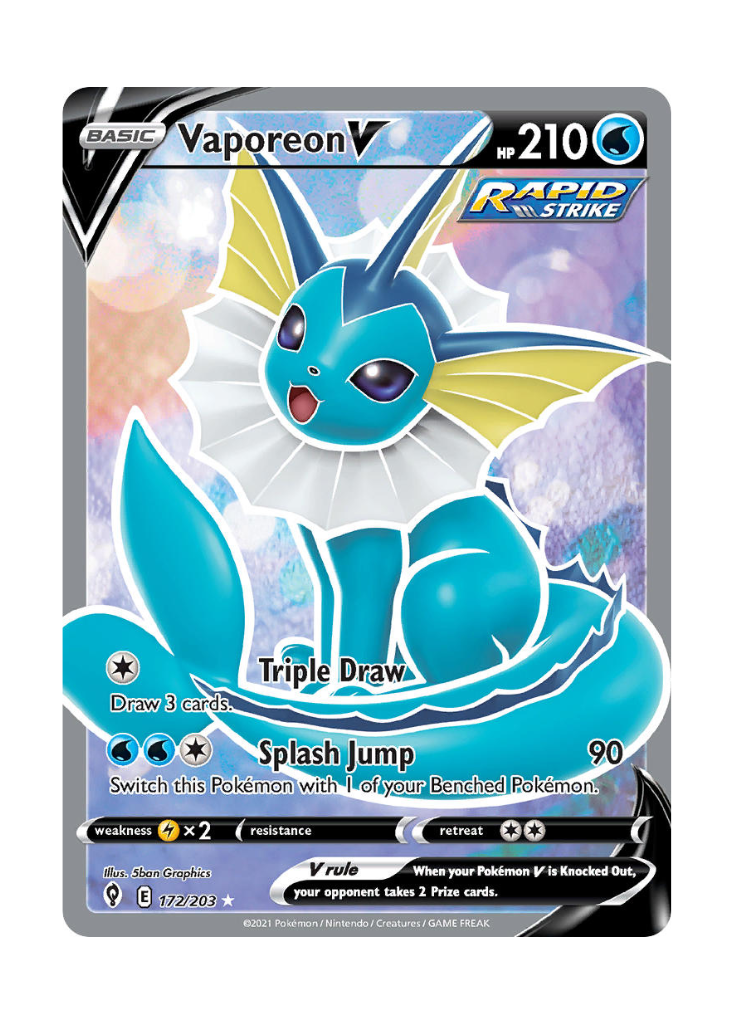 Evolving Skies: Vaporeon V Full Art - 172/203