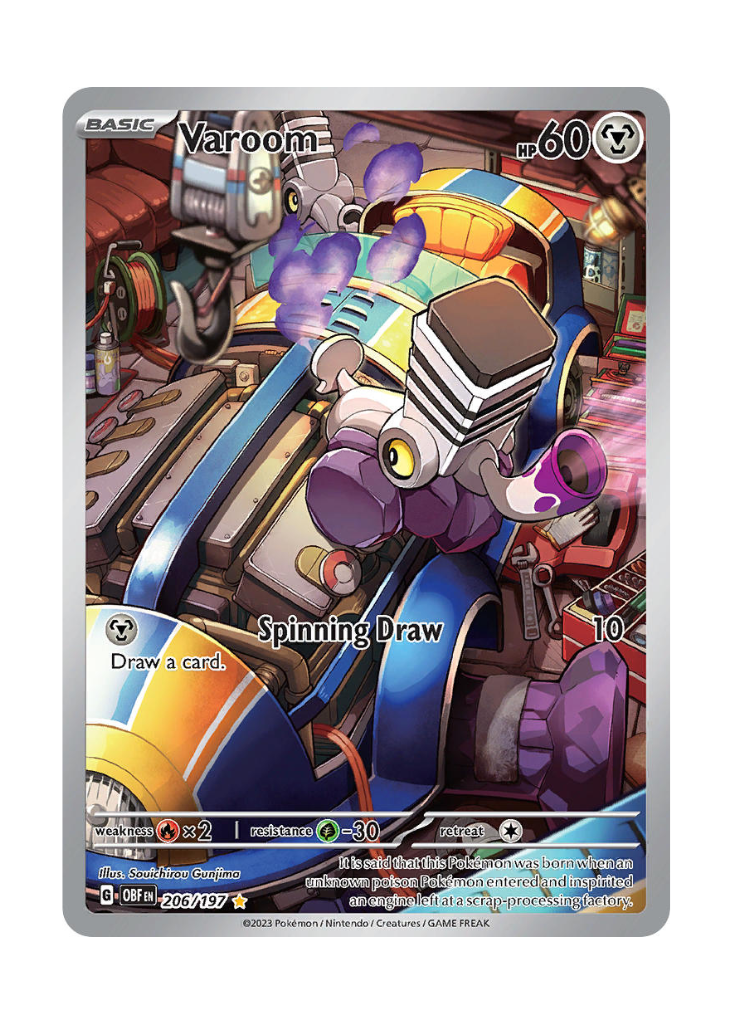 Obsidian Flames: Varoom Illustration Rare - 206/197