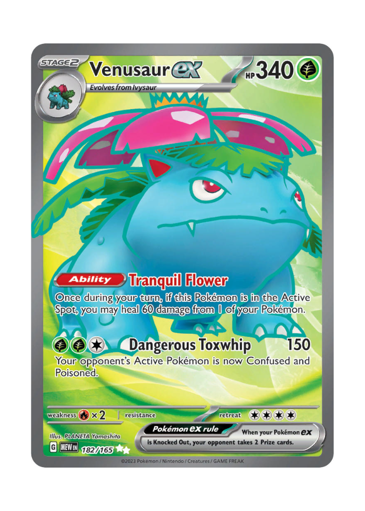 Scarlet & Violet 151: Venusaur ex Full Art - 182/165