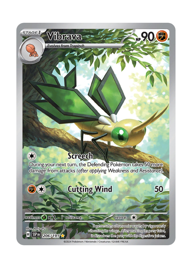 Surging Sparks: Vibrava Illustration Rare - 206/191