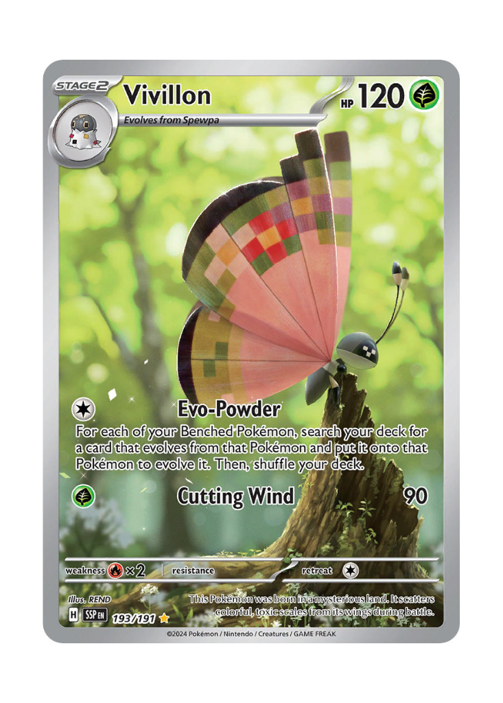 Surging Sparks: Vivillon Illustration Rare - 193/191