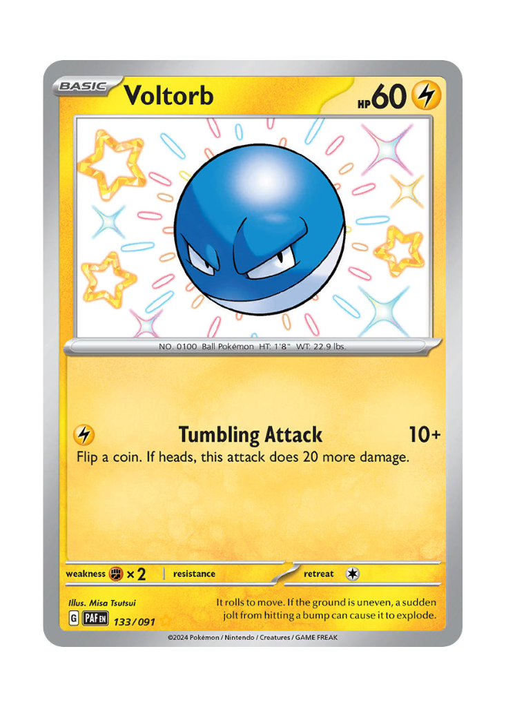 Paldean Fates: Voltorb Shiny Rare - 133/091