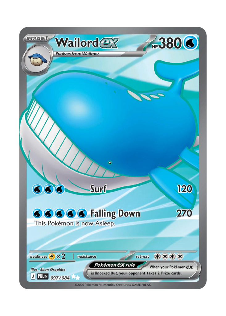 Pitch Black: Wailord ex Full Art - 097/084
