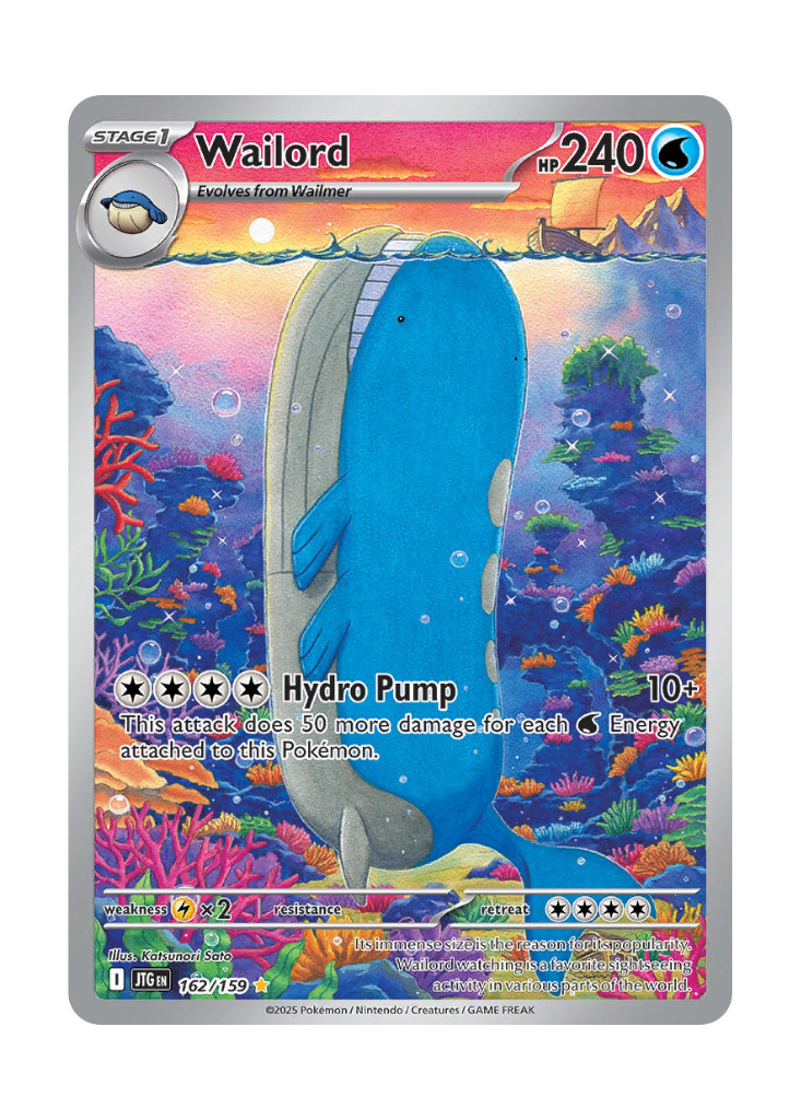 rare cards journey together Journey Together: Wailord Illustration Rare