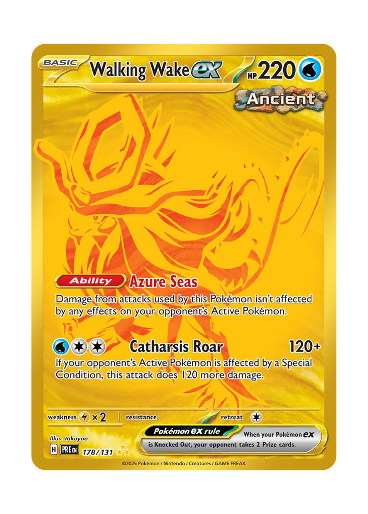 Prismatic Evolutions: Walking Wake ex Hyper Rare - 178/131 ATP Gaming LLC Prismatic Evolutions: Walking Wake ex Hyper Rare - 178/131 ATP Gaming LLC