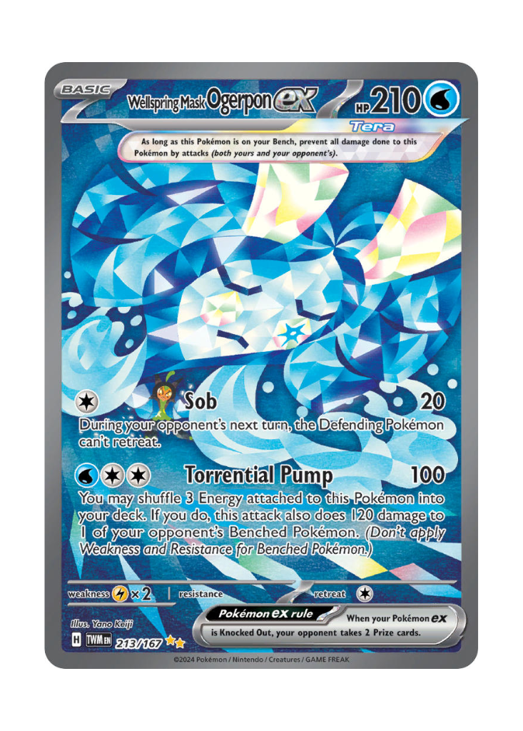 Twilight Masquerade: Wellspring Mask Ogerpon ex Special Illustration Rare - 213/167