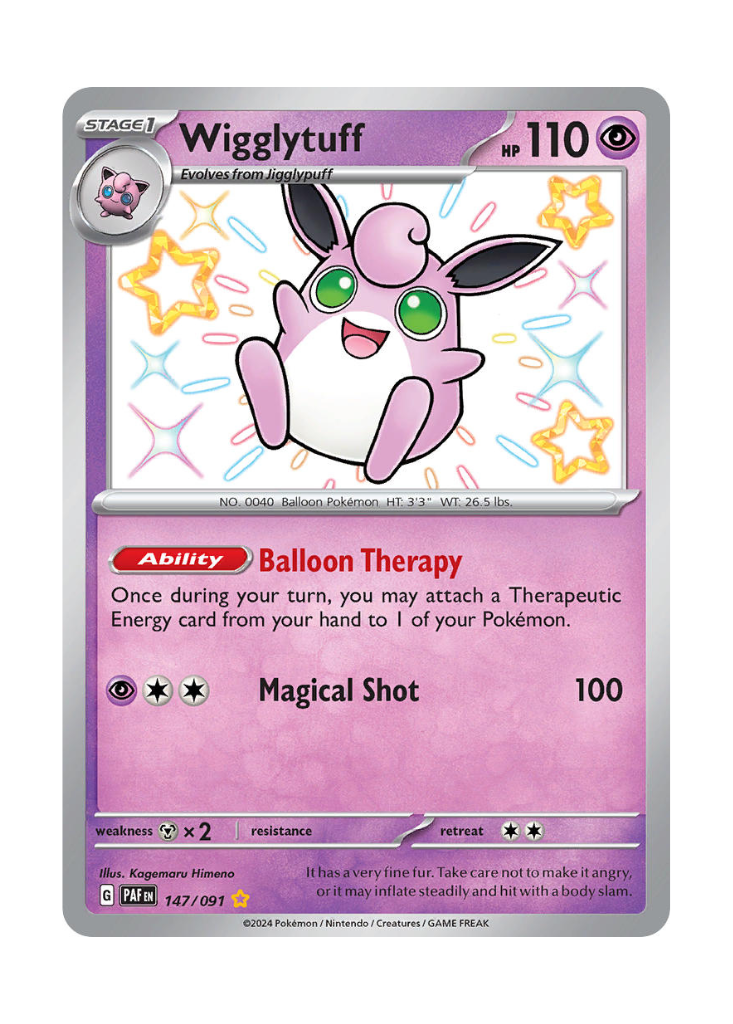 Paldean Fates: Wigglytuff Shiny Rare - 147/091
