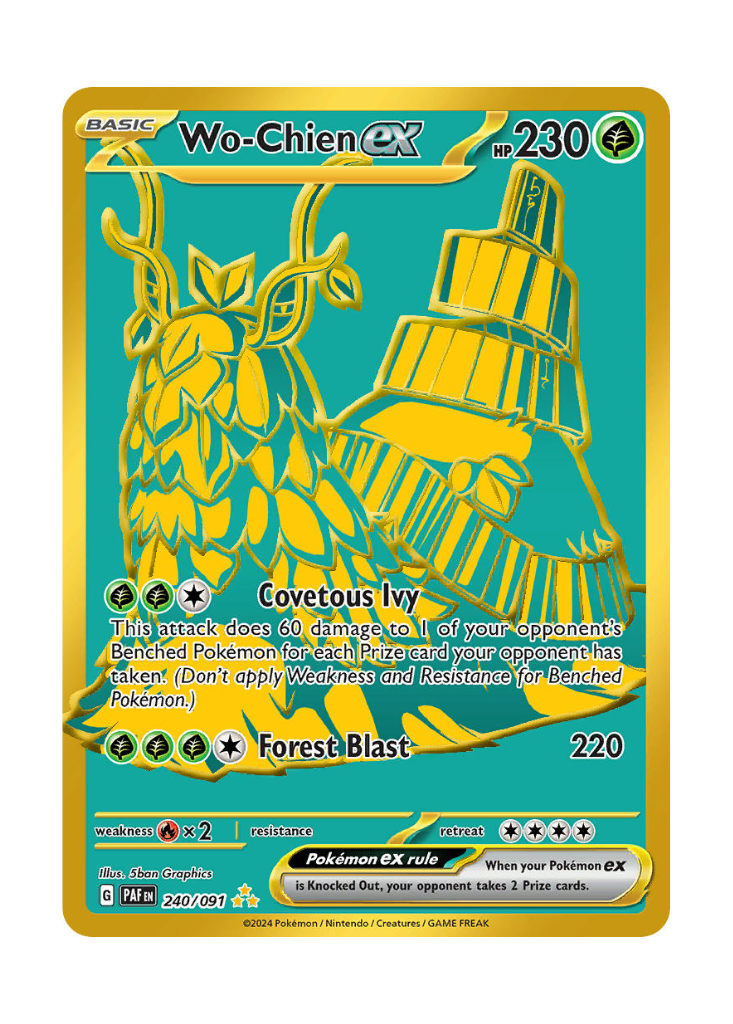 Paldean Fates: Wo-Chien ex Hyper Rare - 240/091