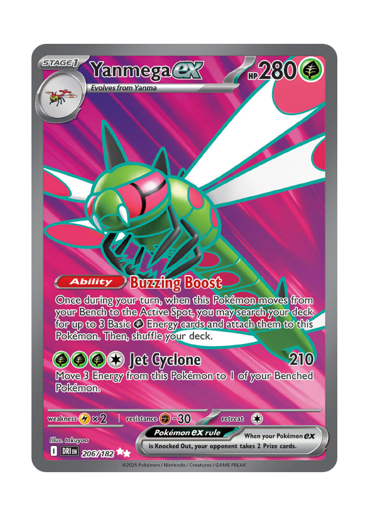 pink energy pokemon card value Destined Rivals: Yanmega ex Full Art