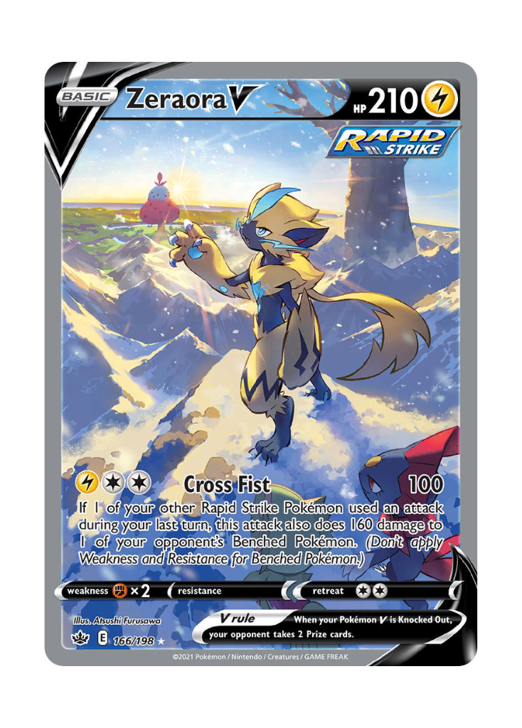 Chilling Reign: Zeraora V Alternate Full Art - 166/198