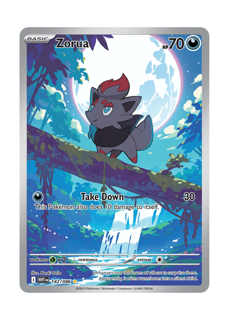 White Flare: Zorua Illustration Rare - 142/086