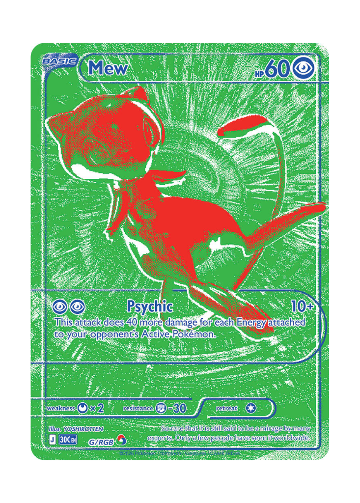 30th Celebration: Mew (Green) RGB Rare - G/RGB
