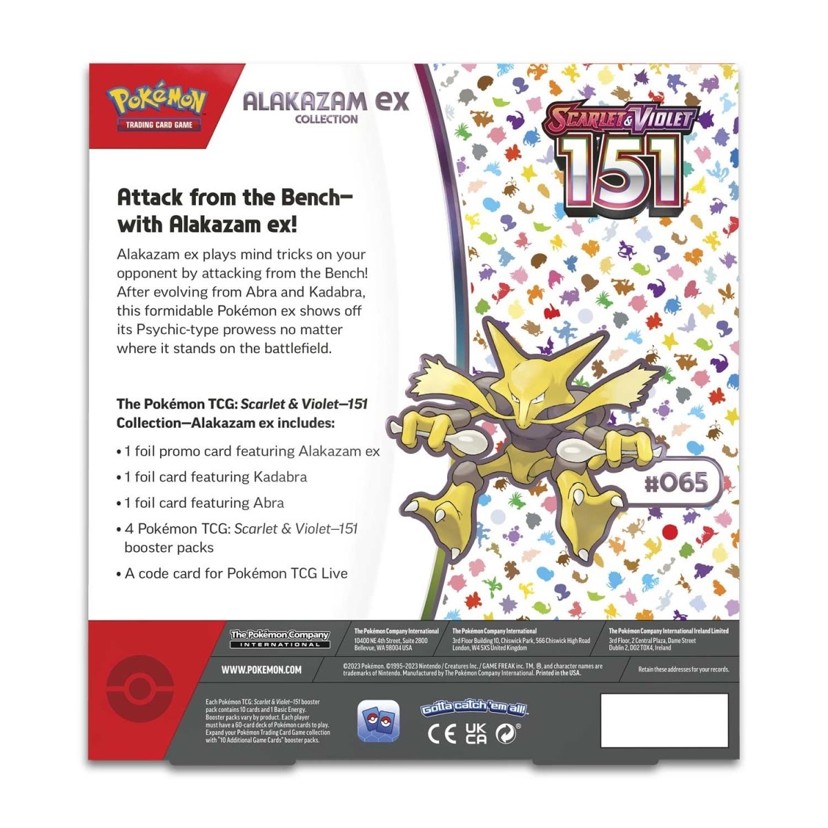 Scarlet & Violet 151 - Alakazam ex Collection