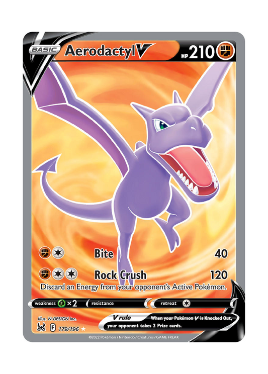 Lost Origin: Aerodactyl V Full Art - 179/196