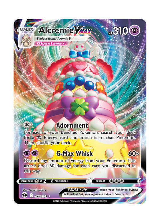 Champion's Path: Alcremie VMAX Full Art - 23/73