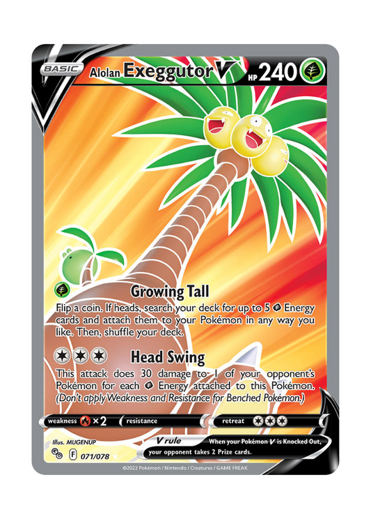 Pokémon GO: Alolan Exeggutor V Full Art - 071/078