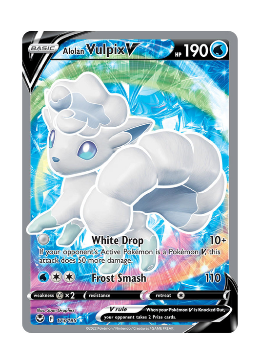 Silver Tempest: Alolan Vulpix V Full Art - 173/195