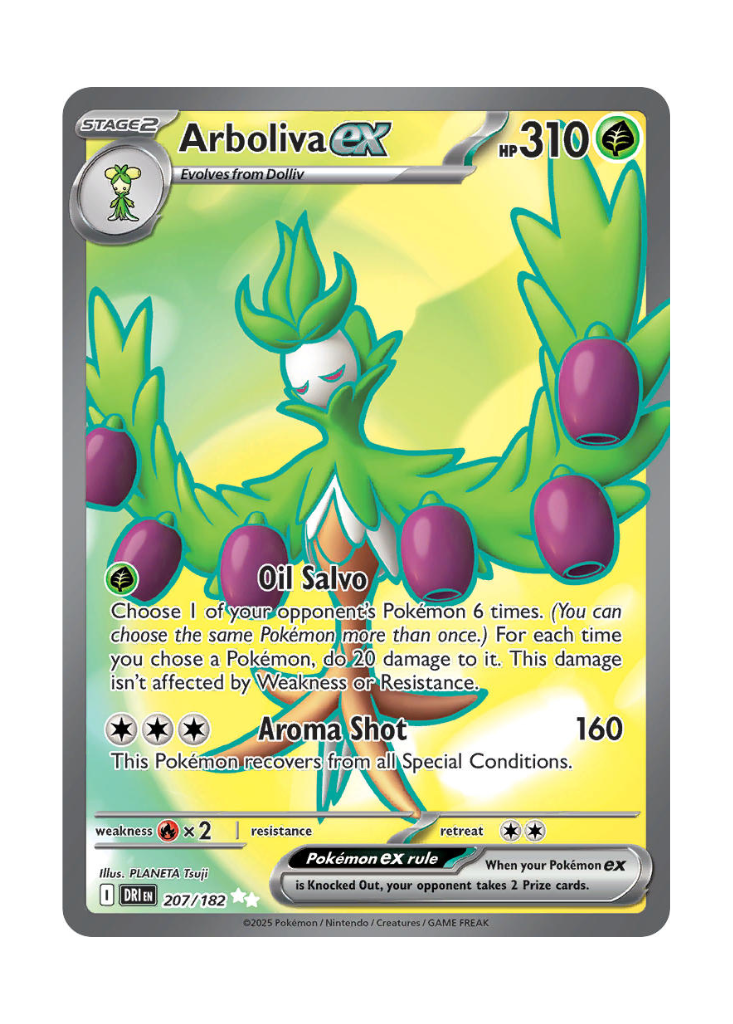 Destined Rivals: Arboliva ex Full Art - 207/182