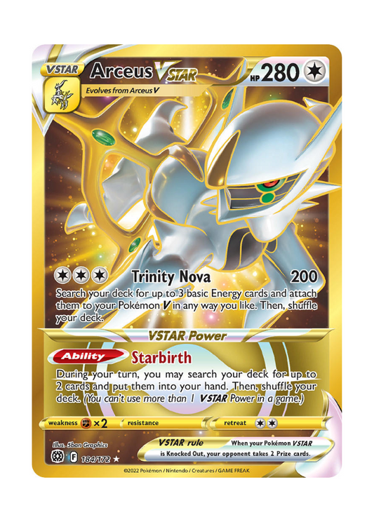 Brilliant Stars: Arceus VSTAR Secret Rare - 184/172