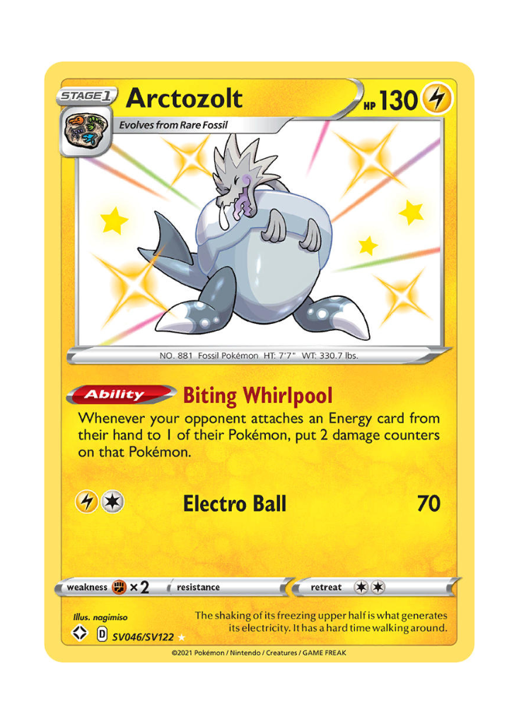 Shining Fates: Arctozolt Shiny Rare - SV046/SV122