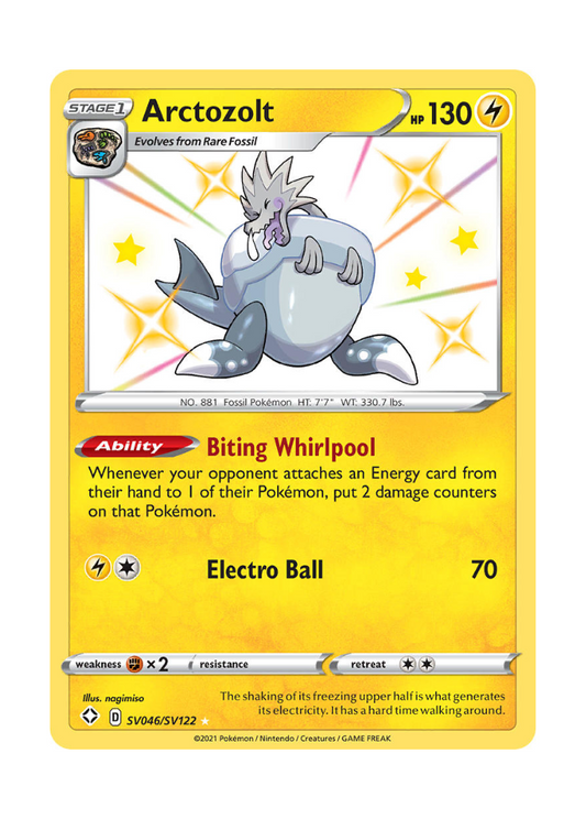 Shining Fates: Arctozolt Shiny Rare - SV046/SV122