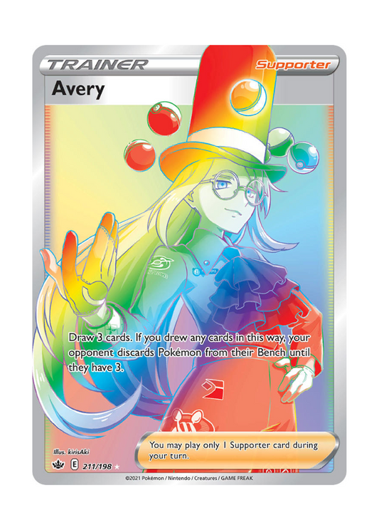 Chilling Reign: Avery Rainbow Rare - 211/198