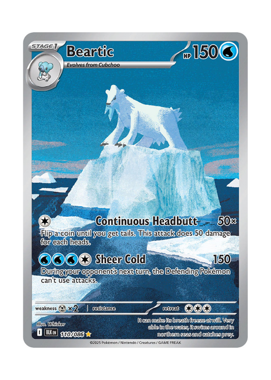 Black Bolt: Beartic Illustration Rare - 110/086