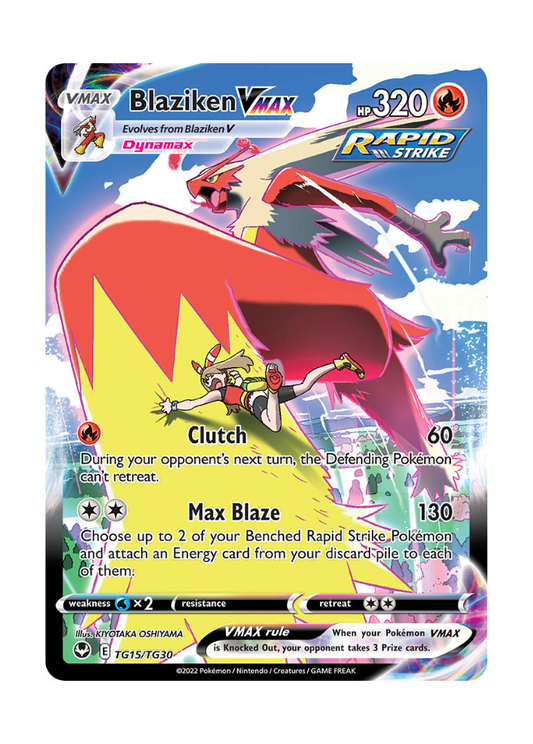 Silver Tempest: Blaziken VMAX Trainer Gallery - TG15/TG30