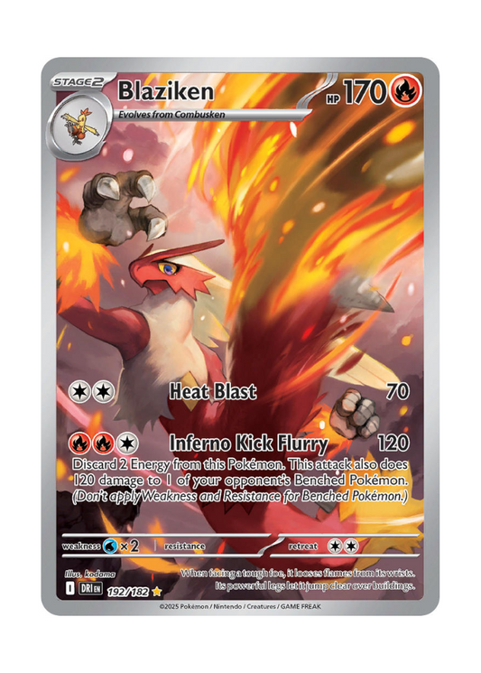 Destined Rivals: Blaziken Illustration Rare - 192/182