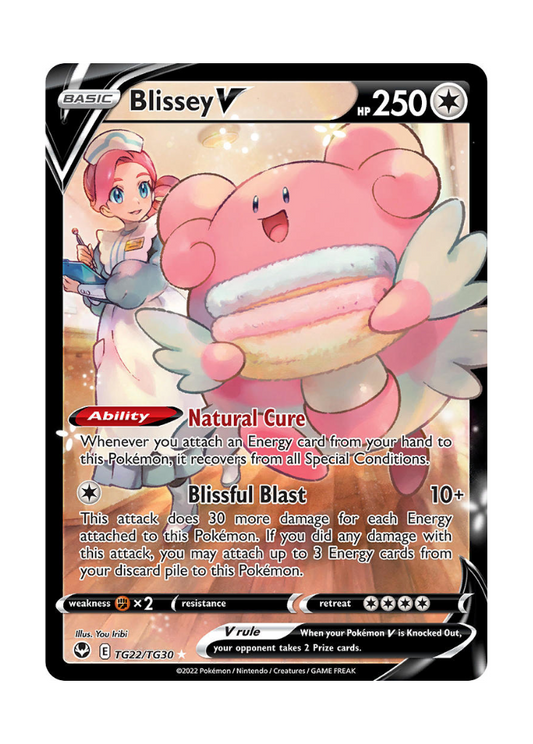 Silver Tempest: Blissey V Trainer Gallery - TG22/TG30