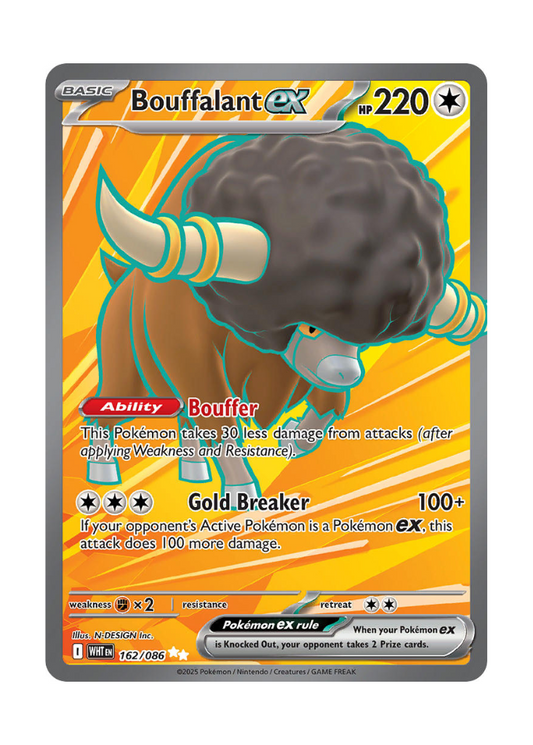 White Flare: Bouffalant ex Full Art - 162/086