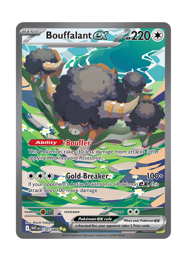 White Flare: Bouffalant ex Special Illustration Rare - 170/086