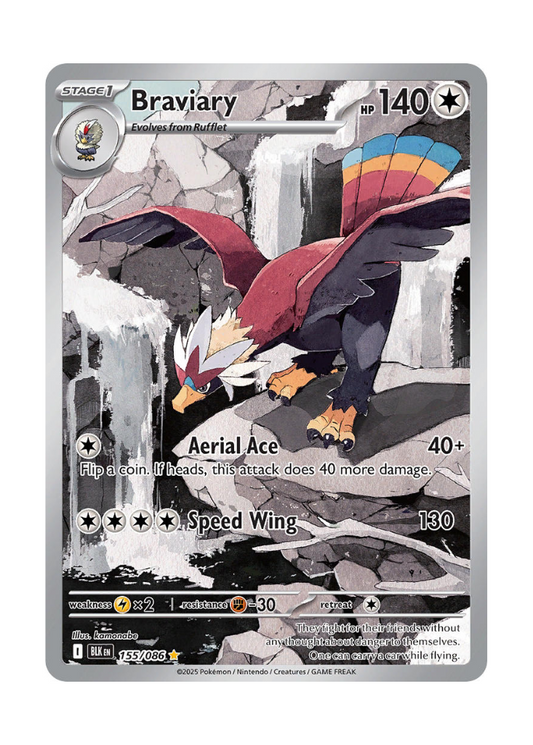 Black Bolt: Braviary Illustration Rare - 155/086