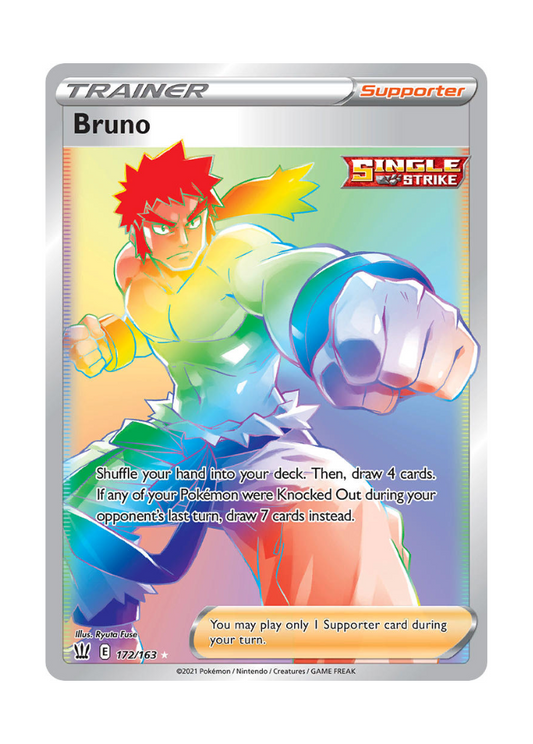 Battle Styles: Bruno Rainbow Rare - 172/163