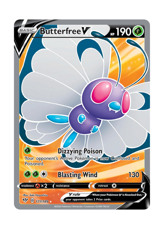 Darkness Ablaze: Butterfree V Full Art - 177/189