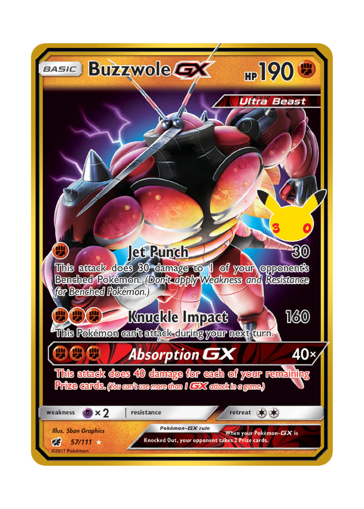 30th Celebration: Buzzwole GX Classic Collection - 57/111
