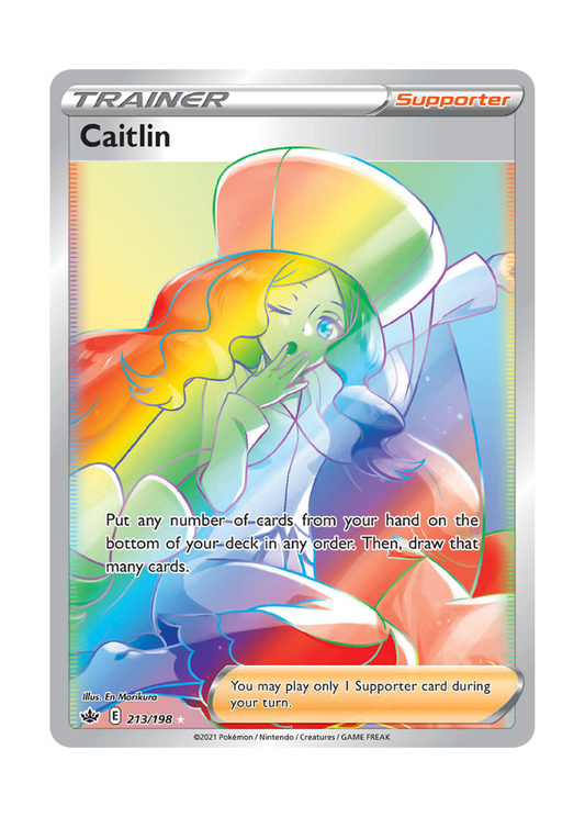 Chilling Reign: Caitlin Rainbow Rare - 213/198